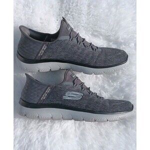 Skechers Slide Ins Hands Free Gray Athletic Shoes Academia Comfort 10.5 Work
